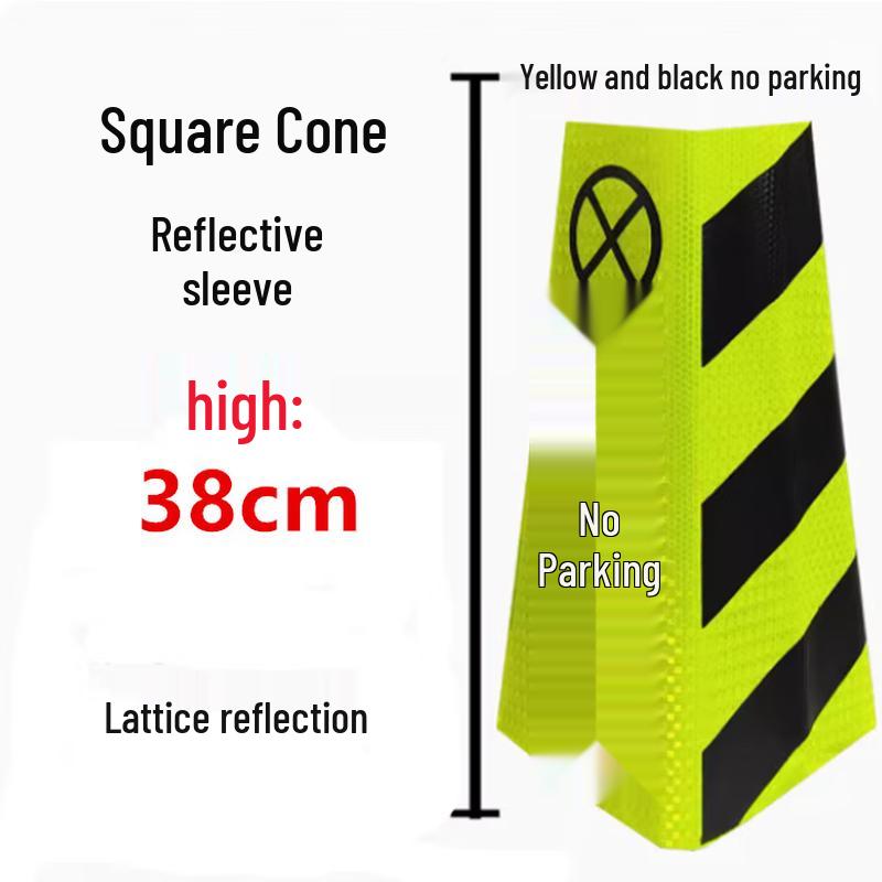 

Yellow-Black Reflective Emergency Traffic Cone Sleeve