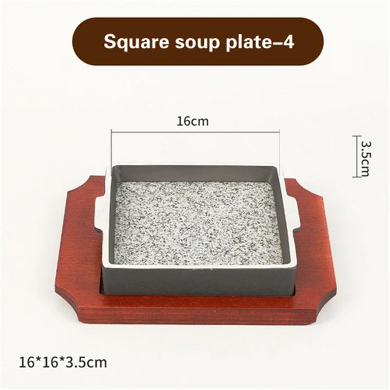 

Maifan сланец тарелка для барбекю тарелка для стейка тарелка для жареных морепродуктов каменная тарелка круглая каменная плита корейские тарелки для барбекю