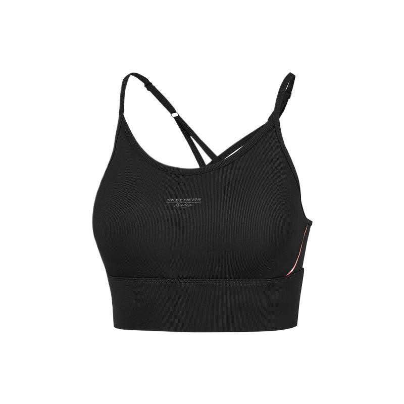 Skechers Freedom Series Comfortable Soft Skin-Friendly Slim Fit Vest Women tops Deep-Night-Black P424W191-03B6 S