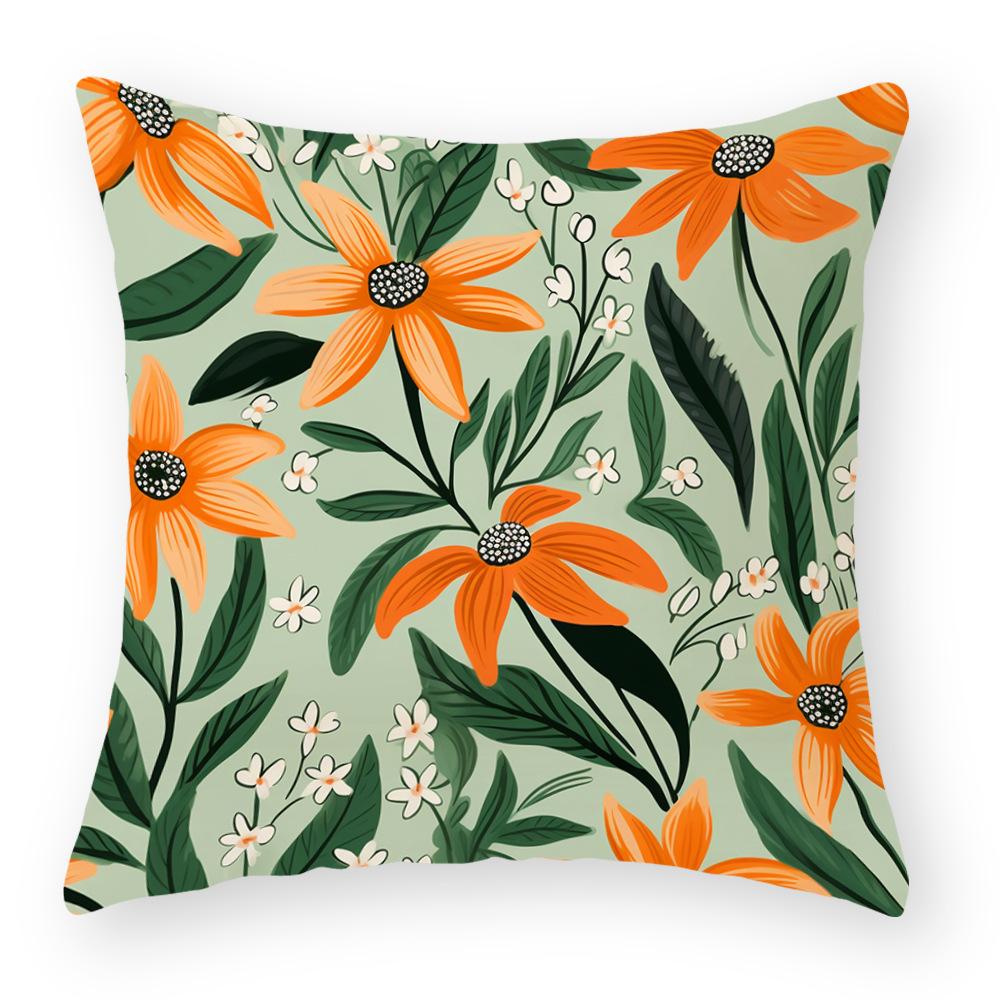 New Oil Painting Series Pillowcases, Flower Pillowcases, Sofa Decoration Pillows, Bedside Cushions