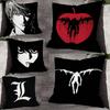 D-Death Misa L Yagami N-Note Kuddfodral för Soffa Dekoration Bil Kontor Rum Tryckt Kuddfodral Dekorationer och Skydd