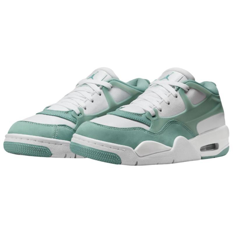 Jordan Air Jordan 4 Anti Slip Wear Resistant Low Top Vintage Basketball Shoes Women's White Green Jordan FQ7940-138