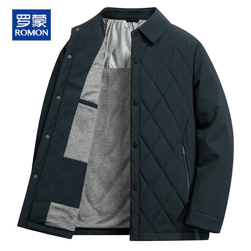 

ROMON Men s Autumn/Winter Mulberry Silk Padded Casual Jacket M (48)