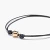 Gold Heart Pendant String Knot Bracelet (C2503AC1311_BK)