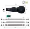 VESSEL Ball Grip Interchangeable Driver with Screw Mag Catcher Pozidriv Phillips, Flathead, 220W-3NMC