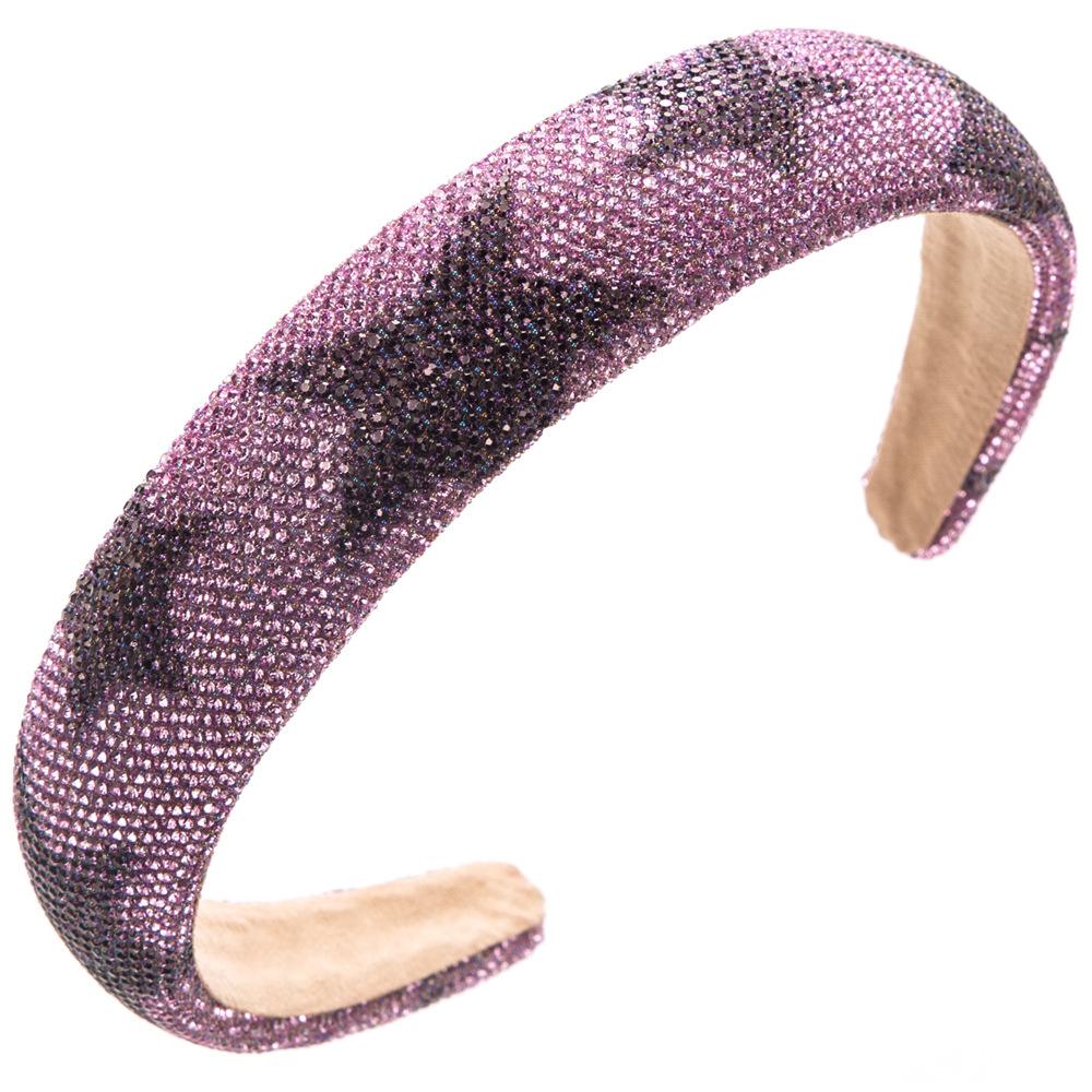 European and American New Super Flash Rhinestone Five-Pointed Star Hairband Fashionable High-Grade Versatile Sponge Headband