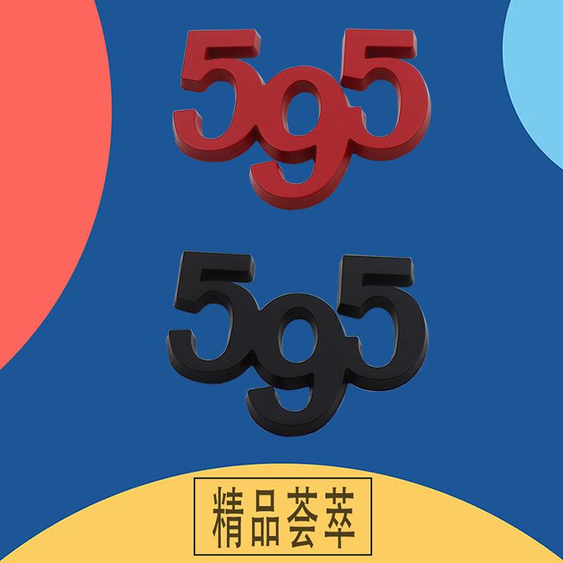 3D Premium 595 for 124 125 130 131 Punto 500 600 Abarth Italy Car Fender Trunk Rear Bonnet Decal Emblem Badge Sticker Accessories