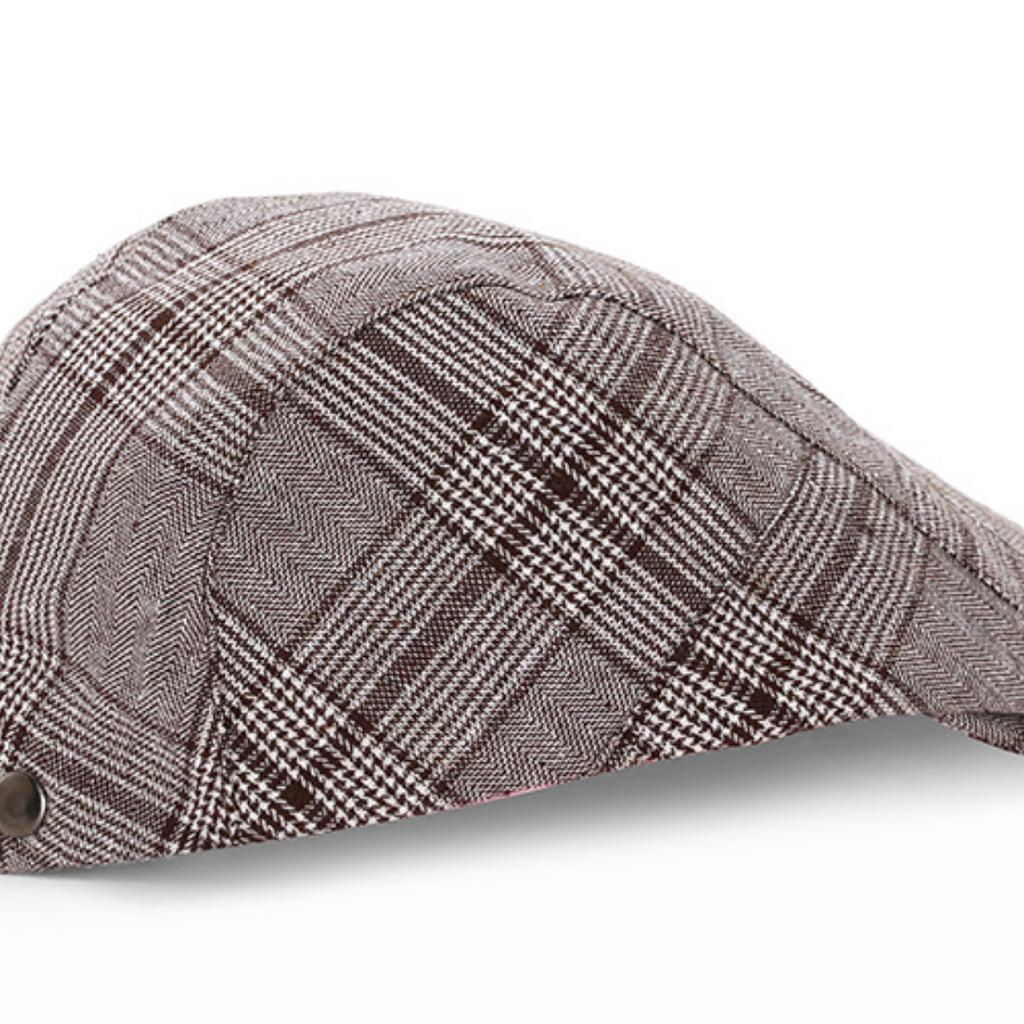 Sombrero Hombres Mujeres Boina Otoño e Invierno Gorra Retro Adelante Sombrero de Pintor Inglaterra Ocio al Aire Libre Tweed Gorra de Lengua de Pato