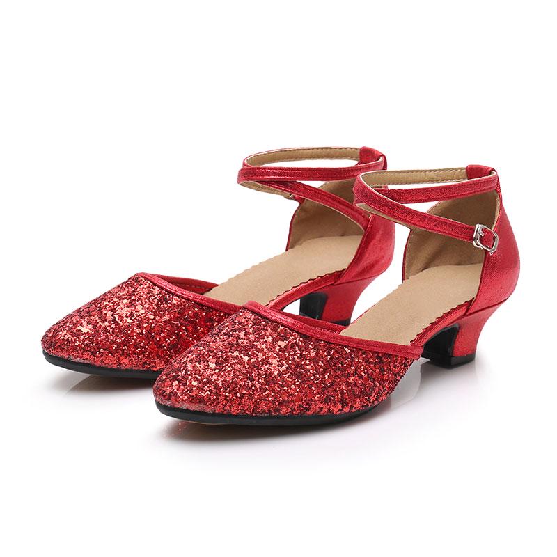 Tanzschuhe Damen Mädchen Niedrige Absätze Standard Tanzschuhe Moderner Tango Standard Tanzschuhe mit Absatz 3,5CM