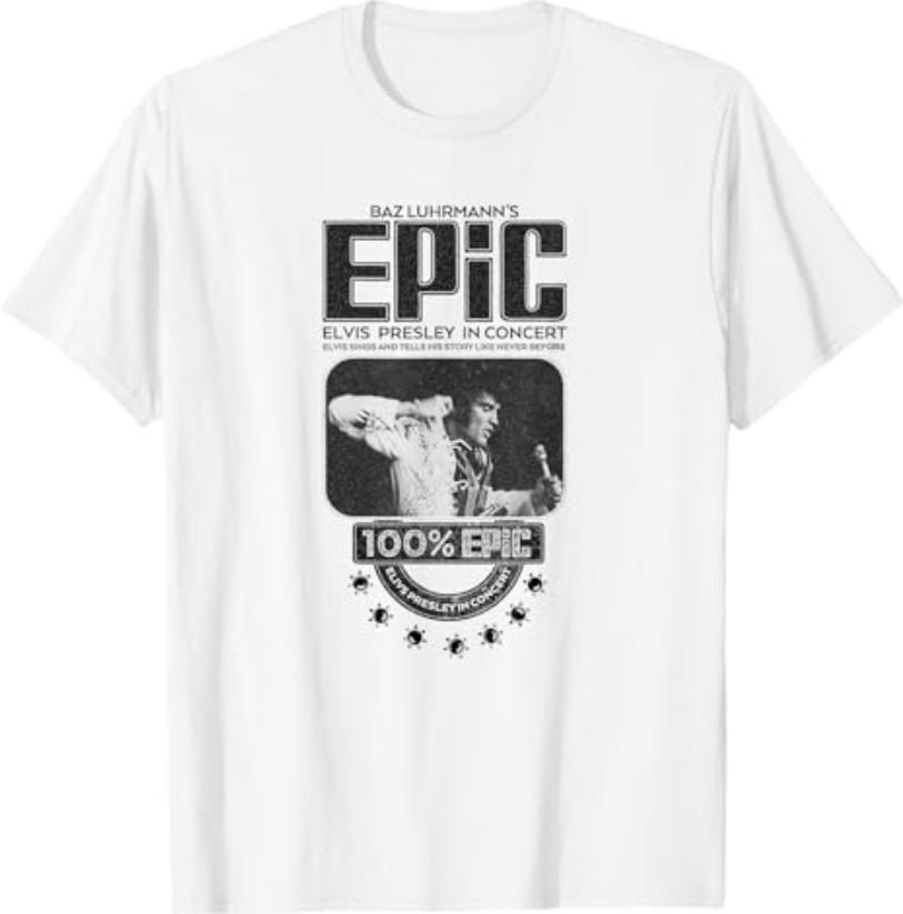 Elvis Presley Epic 100 Percent Logo T-Shirt S разноцветный