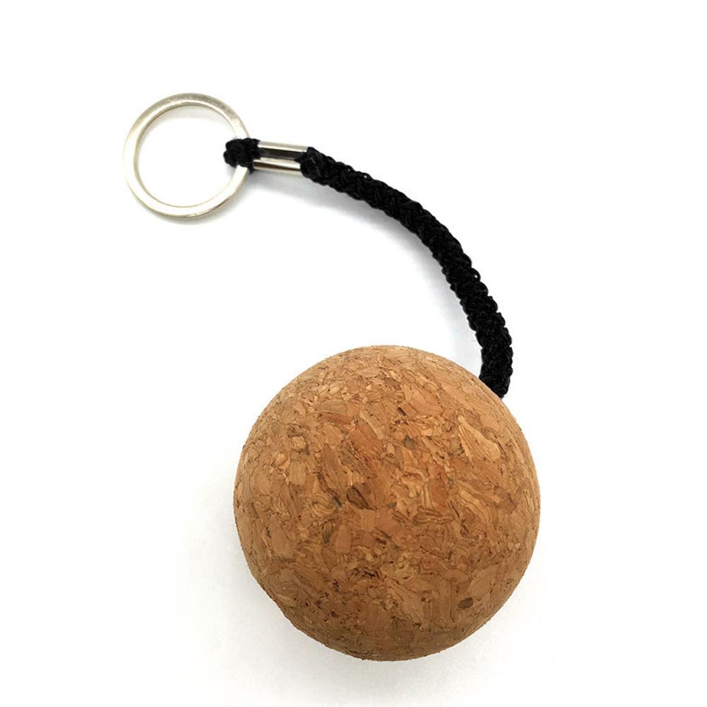 

Брелок для ключей в виде плавающего пробкового шара для лодки, круглый, 50 мм, плавучий, пластиковый, подходит для парусного спорта, каякинга, серфинга, подарка чёрный