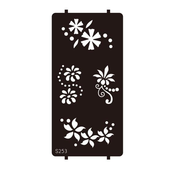 Yousheng Reusable Indian Henna Tattoo Stencils, Mehndi Hand Painting Templates, DIY Flower Pattern for Body Art, Festival Makeup