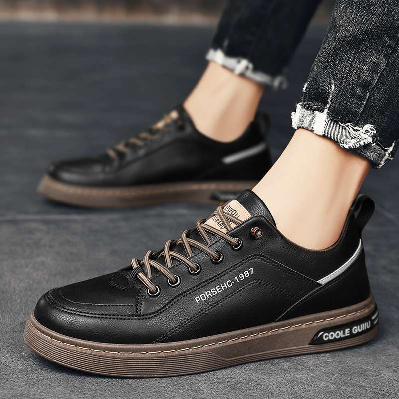 Men's Shoes Summer Breathable Board Shoes Black and White Panda Platform Soles Student Trend Sports Shoes Men's Height-increasing Casual Trendy Shoes