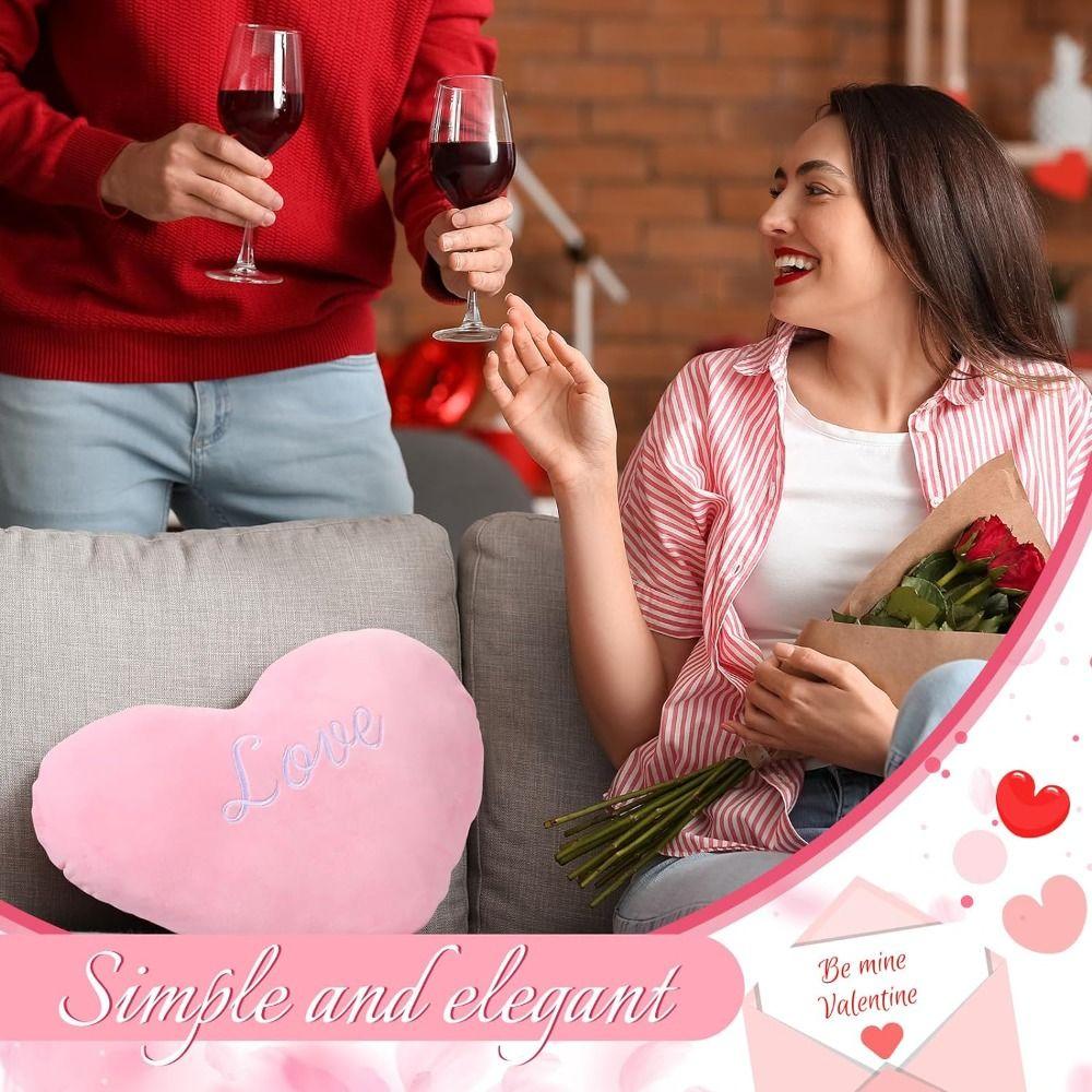 for  Birthday Heart Plush Pillow Heart Shape Stuffed Pillow New Soft Pillow