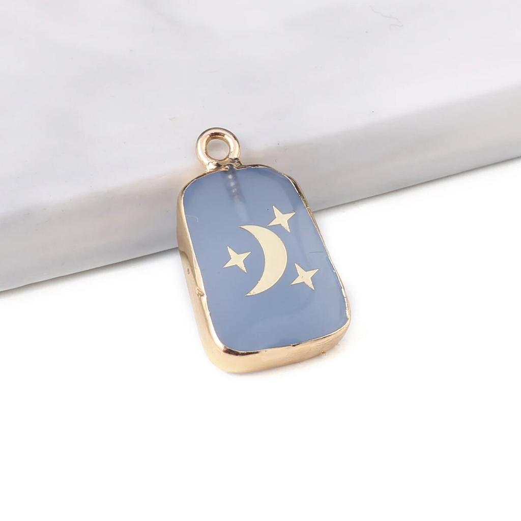 2Pcs Small Pendant Natrual Stone Rose Quartz/Malachite Cartoon Pendant For Jewelry Making DIY Earrings Bracelet Accessory
