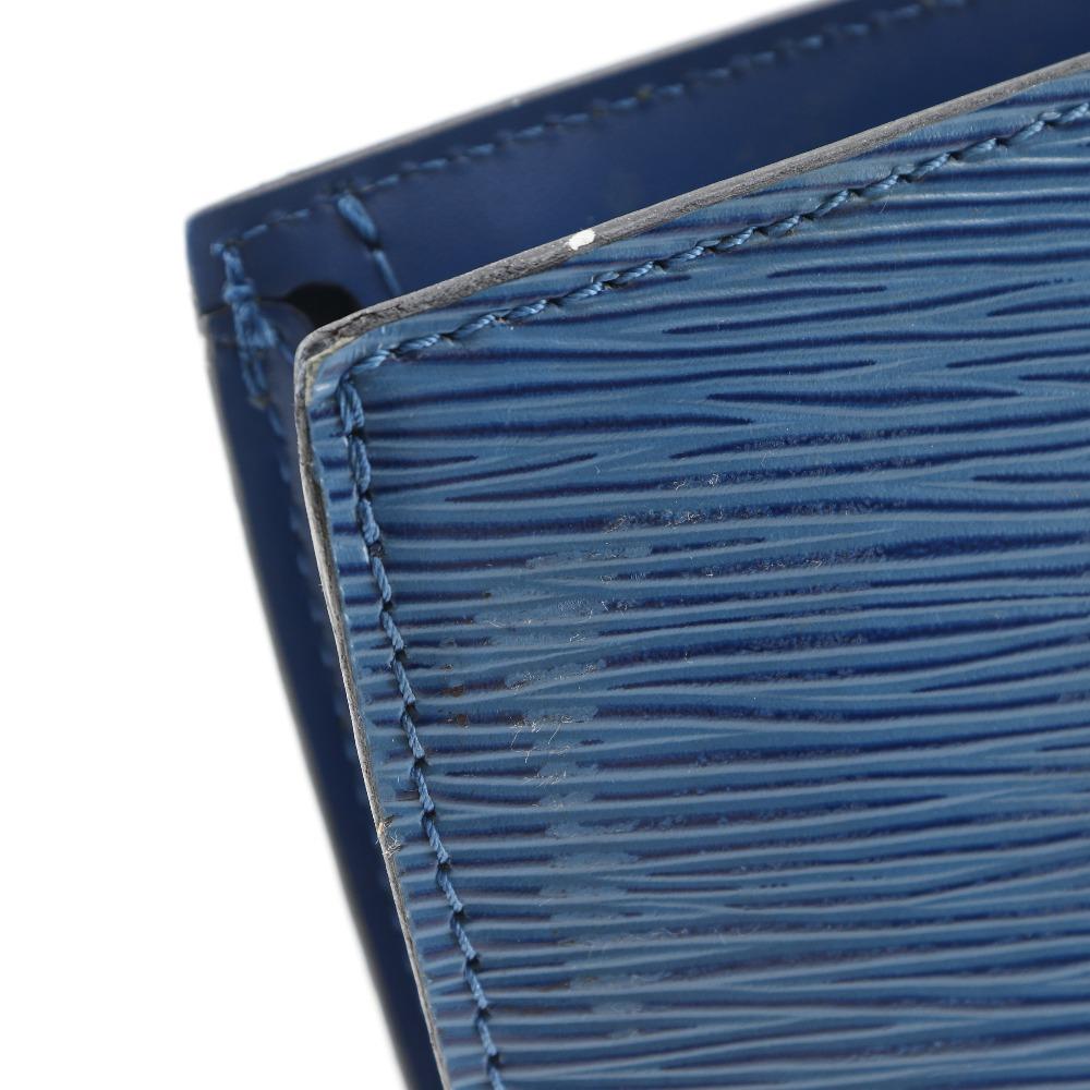 Louis Vuitton Sun Jack Handbag M52275 Toledo Blue Blue Epi Leather Women Used