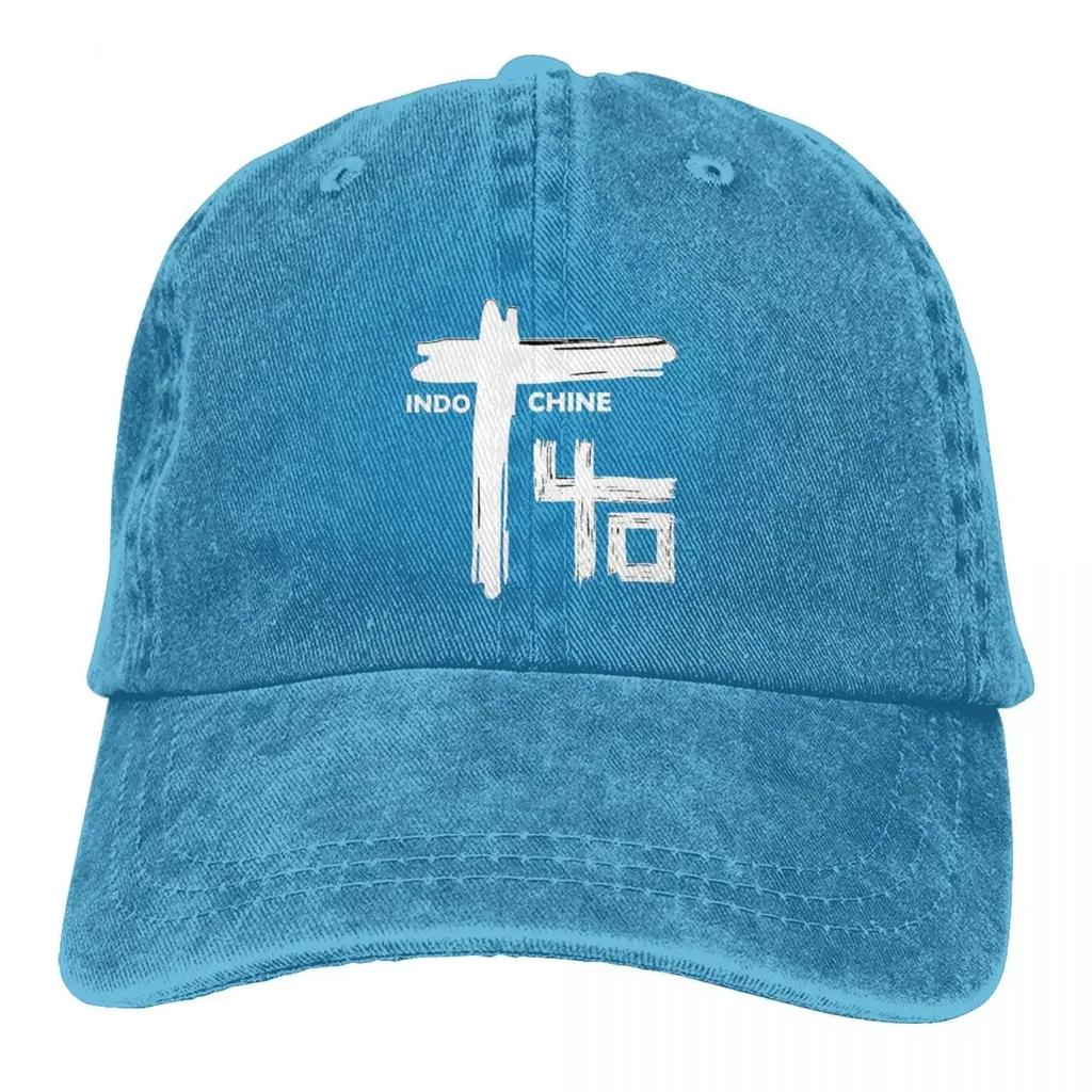 Indochine Baseball Cap Band Outdoor Sports Wholesale Washed Trucker Hat Men Women Fashion Design Cap
