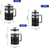 Rust-free Thickened Borosilicate Glass Coffee Pot Brewing Kettle Tea Maker French Press