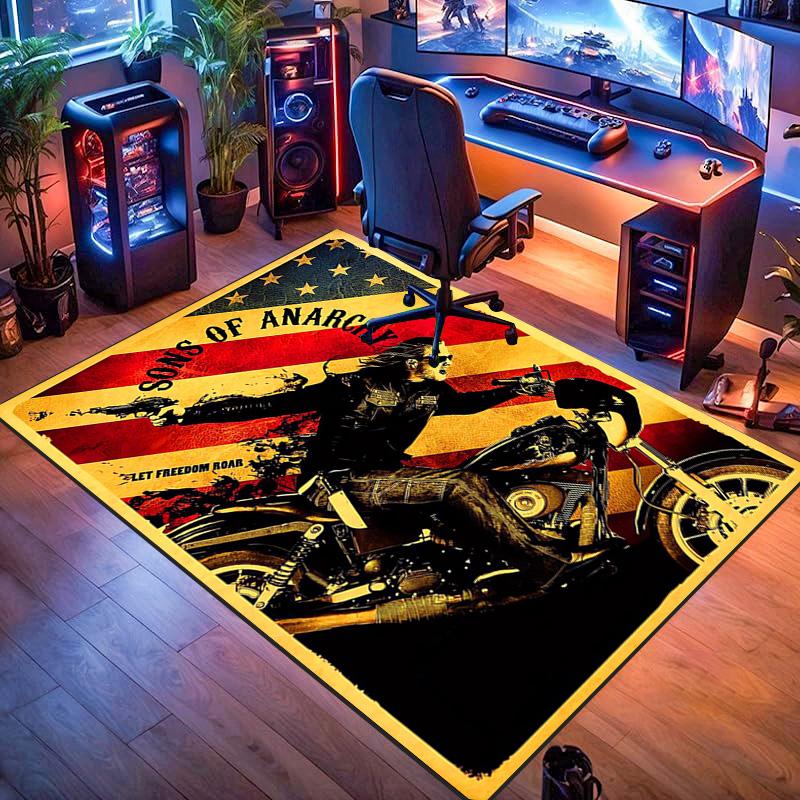 Sons Anarchy: Brotherhood Rebellion carpet floor mats Doormat Art Christmas gifts Dormitory decoration