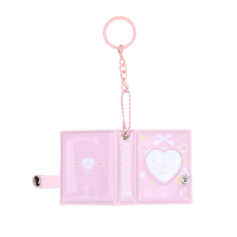 Ins Korean Version Bow Photo Album Student Id Card Storage Book Cute Star Chasing Small Card Display Mini Pendant Book