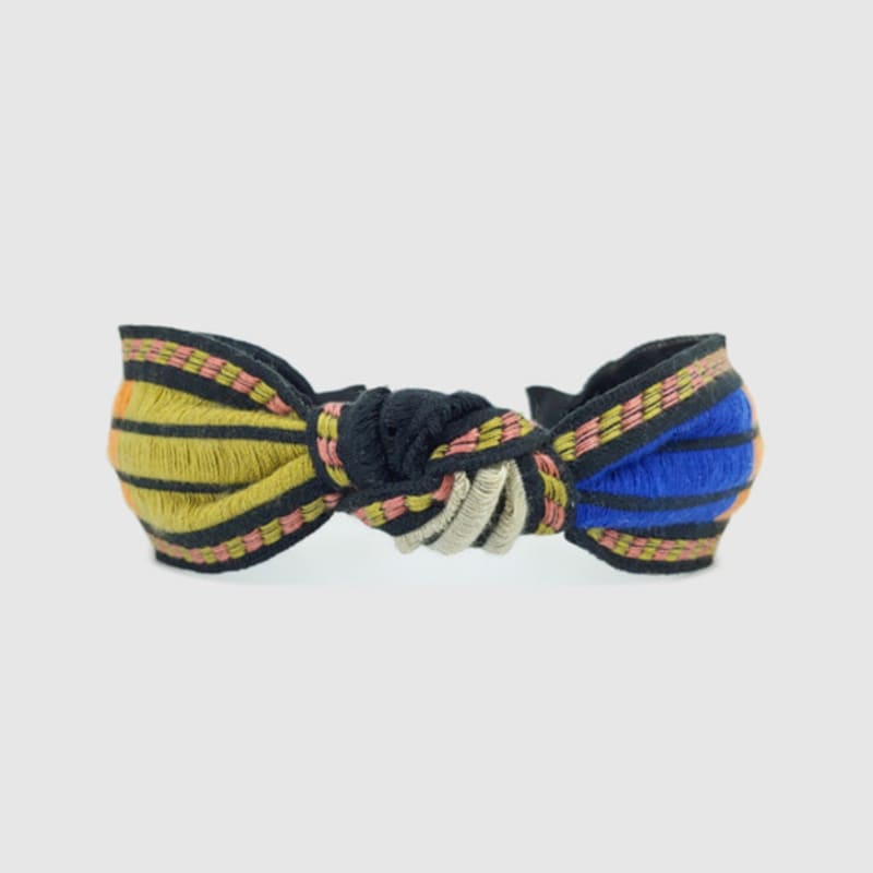 LALA Ethnic Striped Hairband - D Black