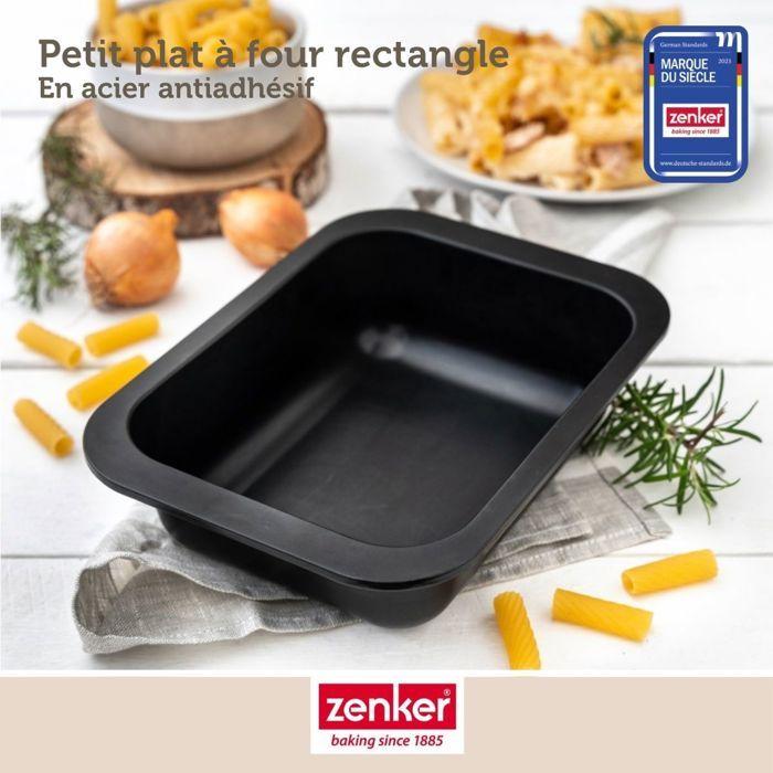 Plat À Four - Zenker - 7280 - 24 X 17,5 Cm - Acier Antiadhésif - Pour Petites Portions