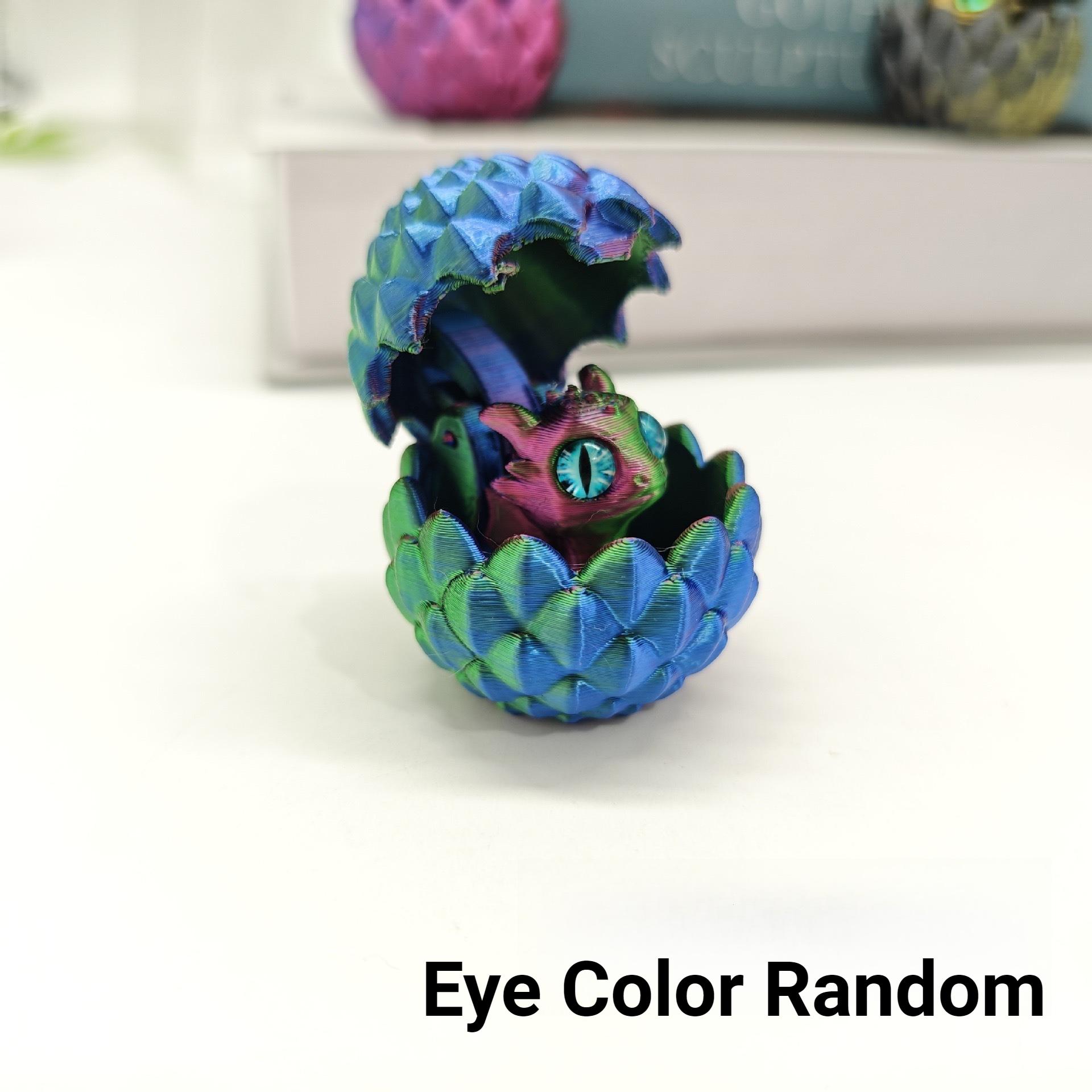 

3D-печатные фигурки драконьих яиц Животные Игрушки Мини-драконы Игрушки-антистресс Симуляция глаз Домашние аксессуары Настольный декор Детские игрушки Подарки