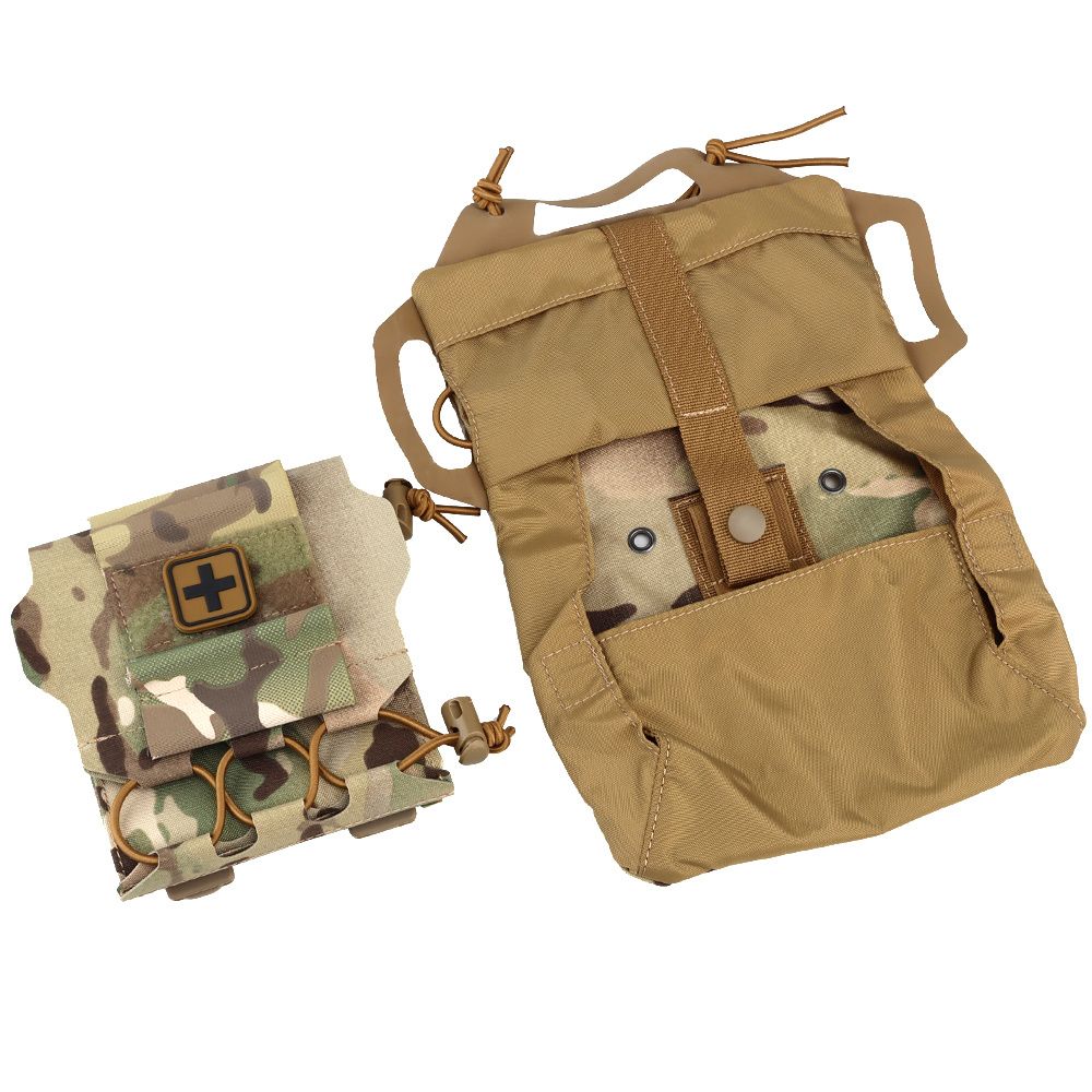 Tactical 2-Piece Set with Removable Liner, Quick Release First Aid Kit