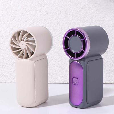 6 Gear Wind Mini Portable Fan LED Display Air Turbo Tech Handheld Turbo Fan Ultra-quiet Adjustable USB Rechargeable Fan Home