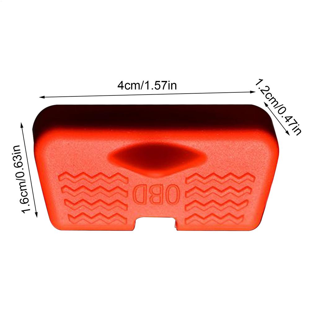 OBD Dust Cover Universal Silicone Waterproof Auto Accessories Car OBD Interface Cover For SUV RV Vehicle Trip Travel Driver