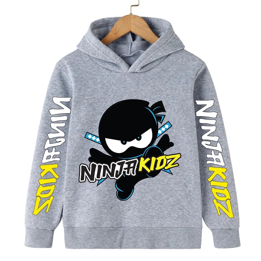 Autumn Ninja Cartoon Children's Hoodie Casual Hoodie Boy and Girl Pullover 4-14 Yrs Clothing Hoodie Polyester