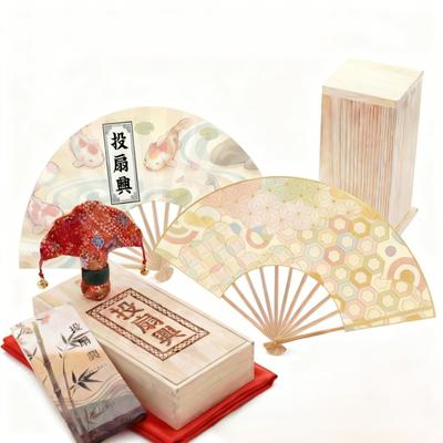 Authentisches Tosenkyo Wurfset von Custom Enthält Kiefernholz 2 und Holz Merkmale ein Bambusrahmen mit Shippo-Muster und natürliche Japanische Ein traditionelles