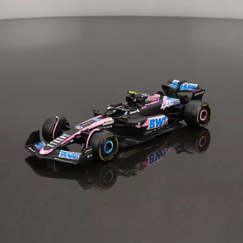 In Stock Bburago F1 Car Super Promotion 1:43 Bwt Alpine A524 Bahrain Japanese Assembly Alloy Micro Diecast Model Custom Toy Gift