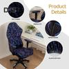 Gaming Chair Cover Dustproof Zipper Closure Printing Non-slip Highly Elastic Fabric Elastic Buttom Anti-slip Chair Dustproof Protective Sleeves for