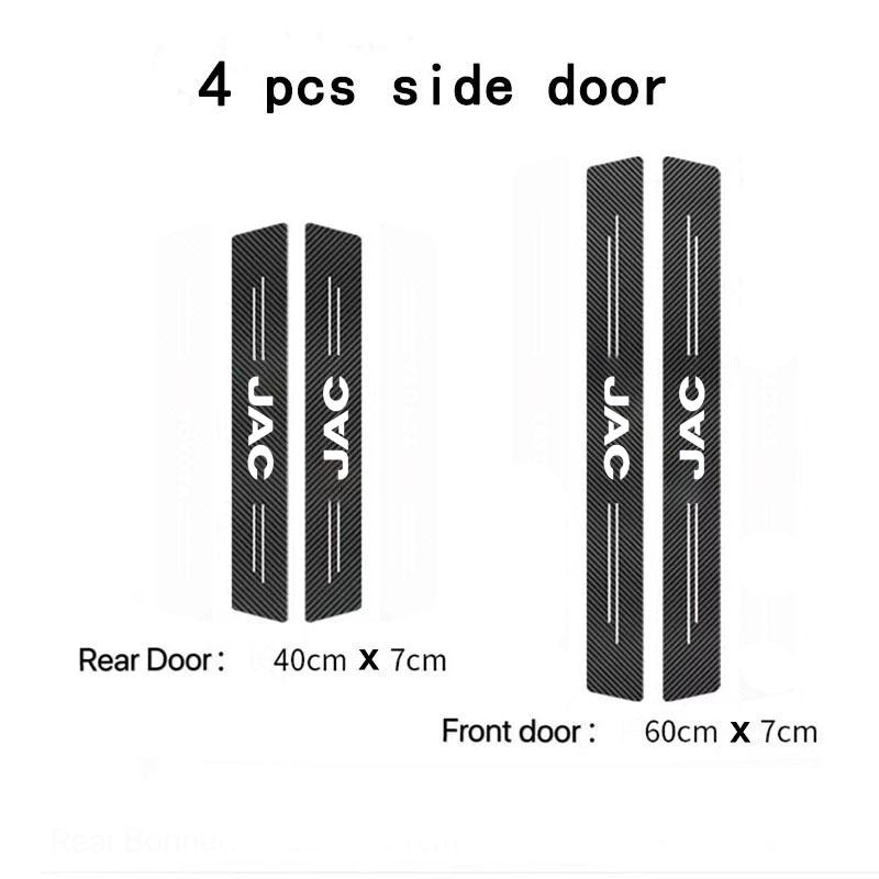 

Carbon Fiber Car Trunk Bumper Protective Sticker For JAC Refine J3 J4 J7 JS2 JS3 JS4 KR1 S2 3 4 5 7 Vapour T8 car Accessories Carbon fiber leather&Four Seasons