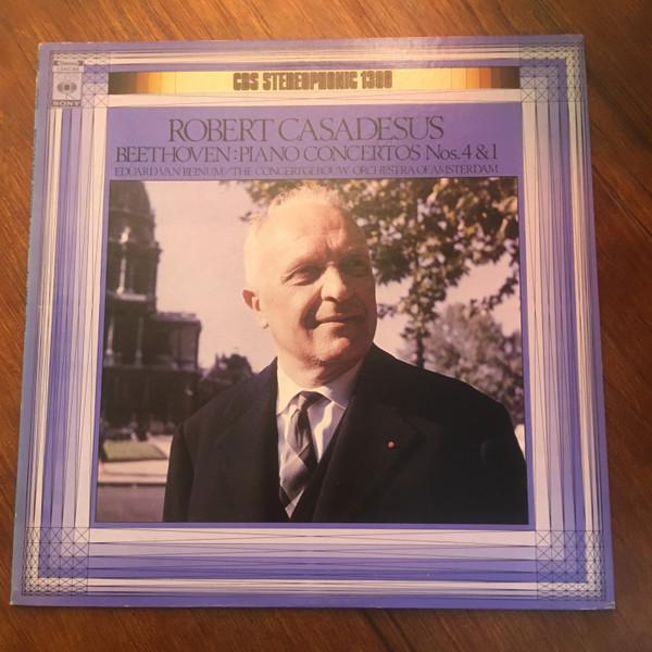 LP Record ROBERT CASADESUS / EDUARD VAN BEINU - Piano Concertos No. 4 & 1 13AC88 CBS/SONY 1972 Japan Obi Classical Used