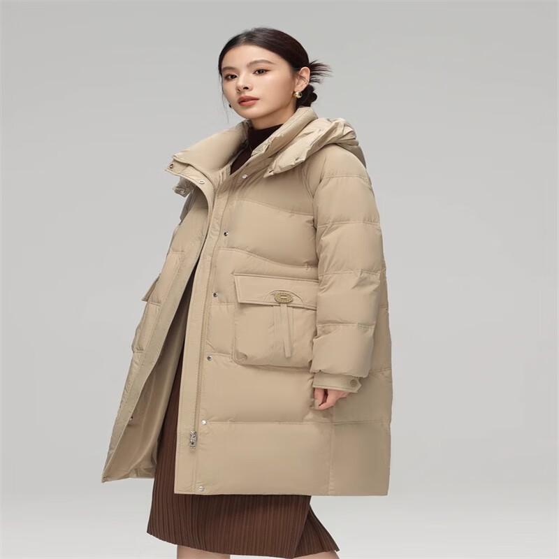 

Xuezhongfei Women s Mid-length Thickened Down Jacket (2024 Winter) 160