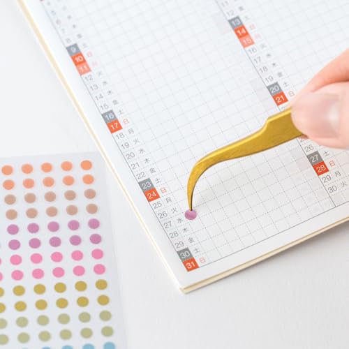 Hobonichi Techo TSUKI No IRO / See-through Round Stickers (3.5mm) Planner Accessories