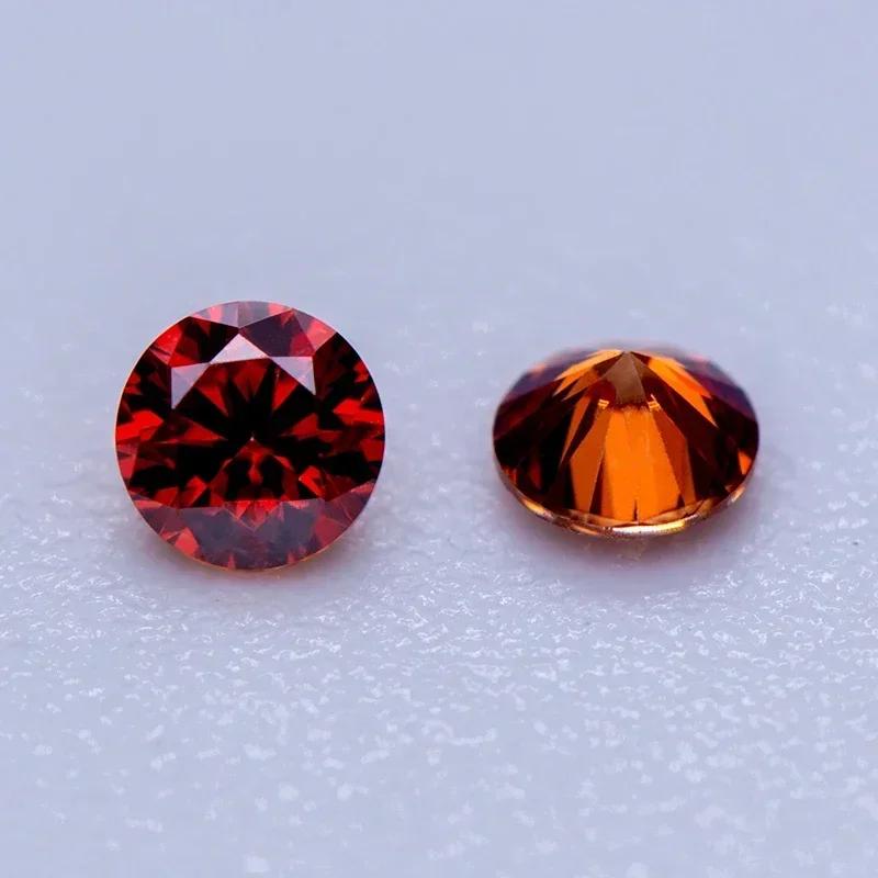 Pedras de Moissanite Múltiplas Cores Formato Redondo Tamanhos Pequenos 3,0-4,5mm VVS1 Diamantes de Laboratório Presente para Fazer Joias DIY