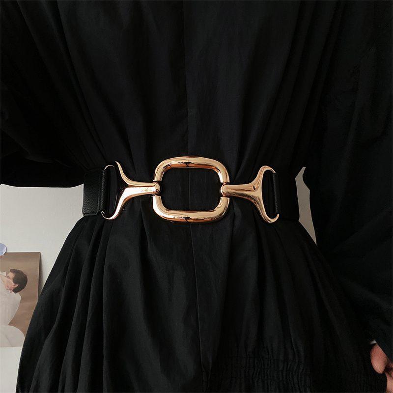 

Регулируемый Шикарный Черный Пояс на Талию для Женщин, Подчеркивающий Летние Образы, Мода