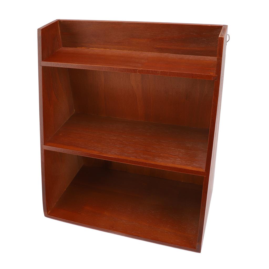 Desktop Sundries Organizer Vintage Multi Layer Wood Desktop Sundries Storage Shelf for Perfume Cosmetics