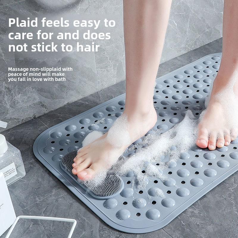 Non-Slip Massage Mat for Bath and Shower with Suction Cups, Anti-Fall Safety Mat for Bathtub & Toilet