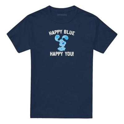 Blue's Clues Unisex Erwachsenen Happy Blue Happy You T-Shirt