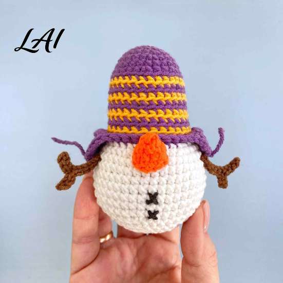 Soft Yarn Craft Decorations Handmade Crochet Christmas Animal Ornament Cute Hanging for Charming Girl Style Ornaments Car Rearview Mirror Bag