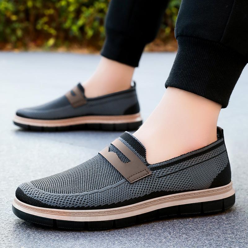Herrenschuhe Sommer neue britische Stil Freizeitschuhe faule Papa Schuhe vielseitige Einzelschuhe