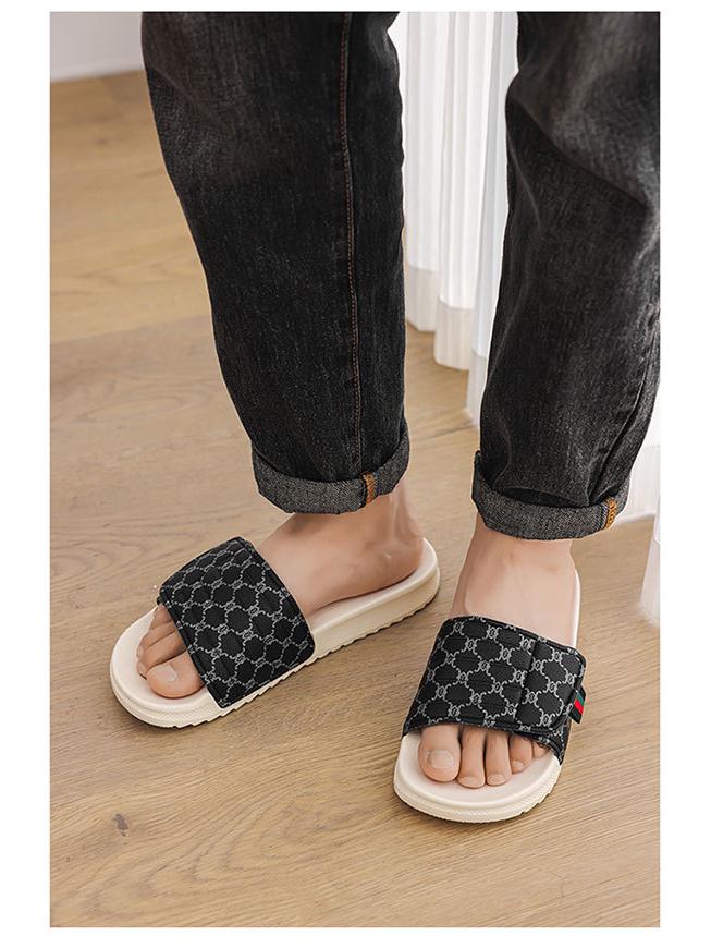 Men's Adjustable Trendy EVA Slippers: High-End, Indoor/Outdoor Summer Style with Magic Tape