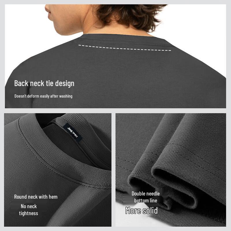 Jeep Men's Pure Cotton Long Sleeve T-Shirt