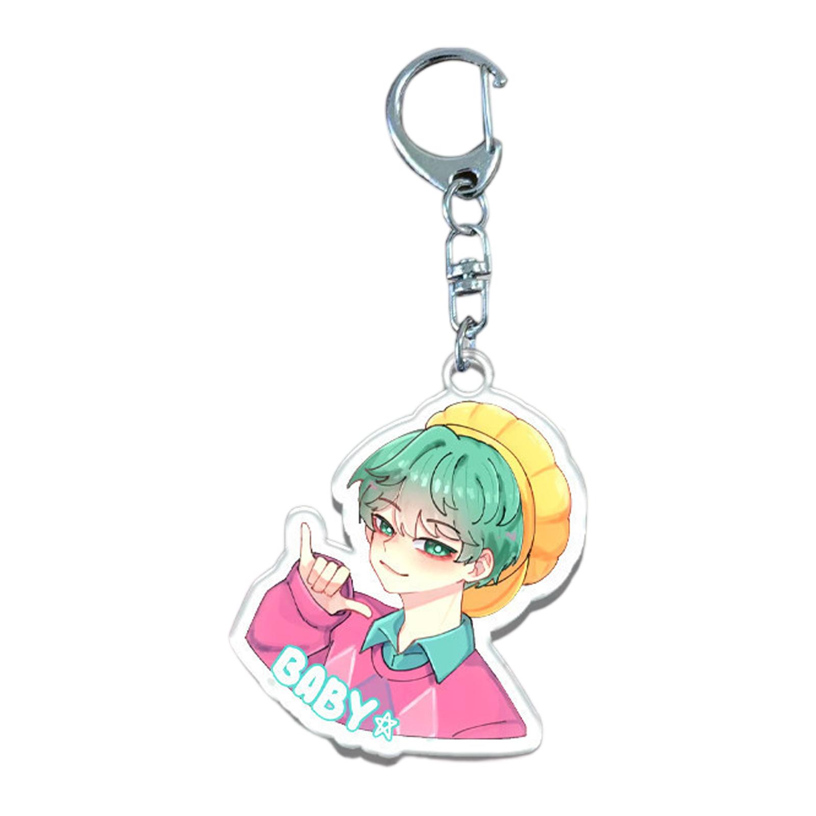 

Acrylic Keychain Pendant – Cute Decorative Gift For Student Backpacks One Size