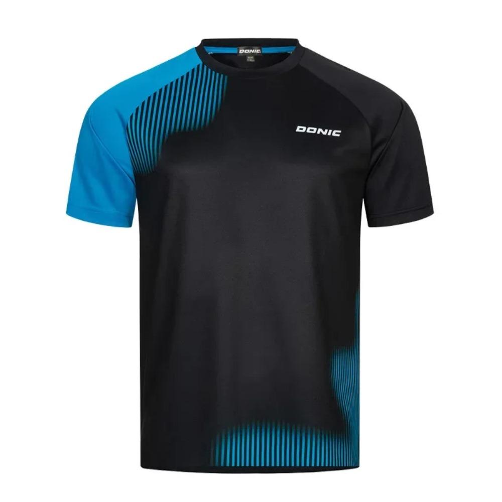 DONIC Round Neck Table Tennis Jersey Quick Dry Sports T-shirt Breathable Short Sleeve Ping Pong Shirt Men and Women Y2k Clothes