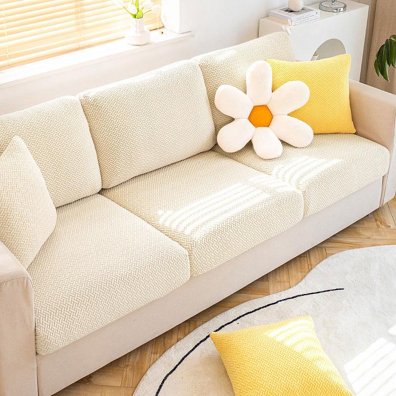 Jacquard Sofa Seat Cushion Covers Elastic Sofa Cover For Living Room Couch Plaid Sofas Cover Sofa Slipcovers For Home Hotel